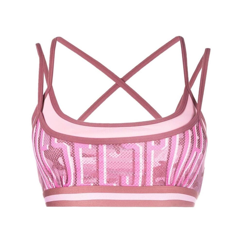 Diesel Pink Camouflage Print Sports Bra/Crop Top - XS - NWT